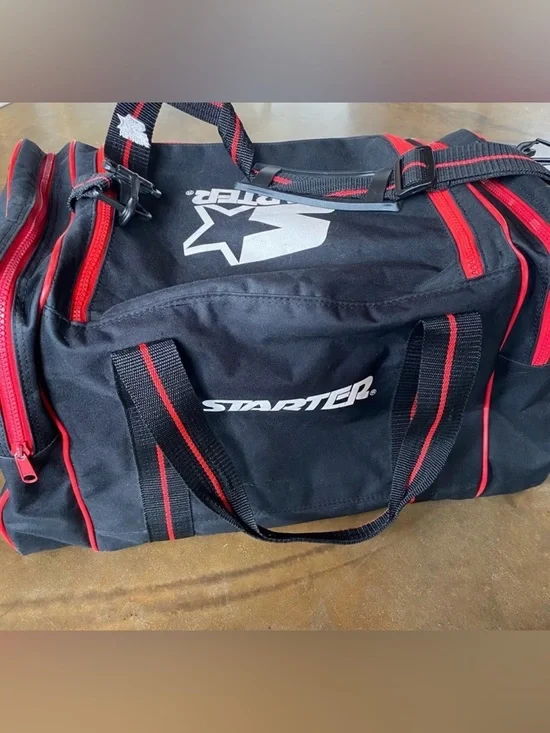 Vintage Ottawa Senators 90’s Starter Duffel Bag NHL Black Red Hockey Gym Travel - Picture 2 of 9